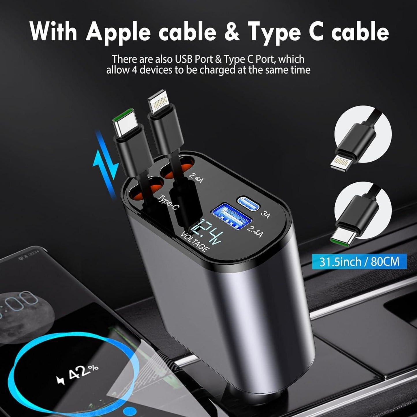 Retractable Car Charger